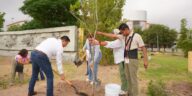 Reforestan espacios públicos y escuelas en Nuevo Laredo