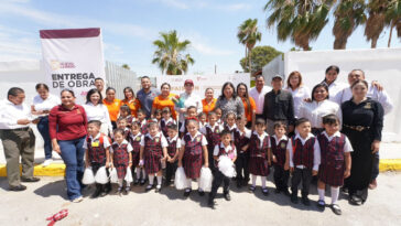 Entregan obras educativas al sur y poniente de Nuevo Laredo