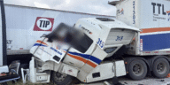 Grave accidente en autopista deja trailero prensado en Nuevo Laredo