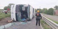 Mueren 15 personas en volcadura de autobús en la Carretera Nacional