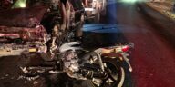 Motociclista se impacta contra camioneta remolcada sin luces en Nuevo Laredo