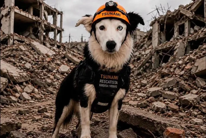 Tsunami, el perro rescatista que salva vidas en Venezuela