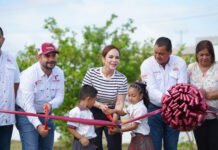 Entrega Carmen Lilia obras de infraestructura escolar en Nuevo Laredo