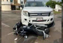Accidente entre camioneta y motocicleta deja un lesionado en Ciudad Madero