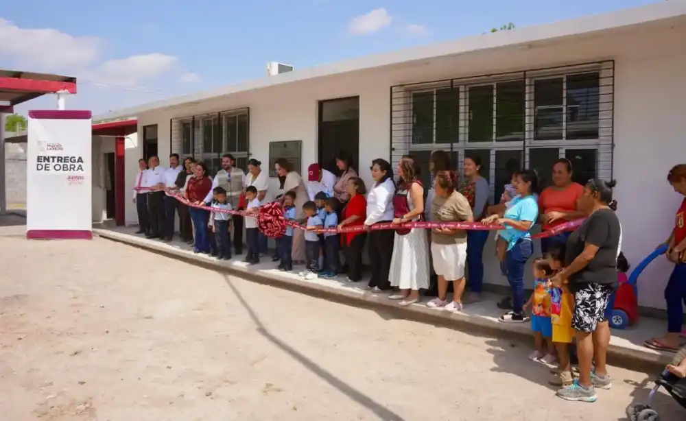 Entre las obras realizadas durante la administración de Carmen Lilia Canturosas se encuentran nuevas aulas en el Jardín de Niños Justo Sierra