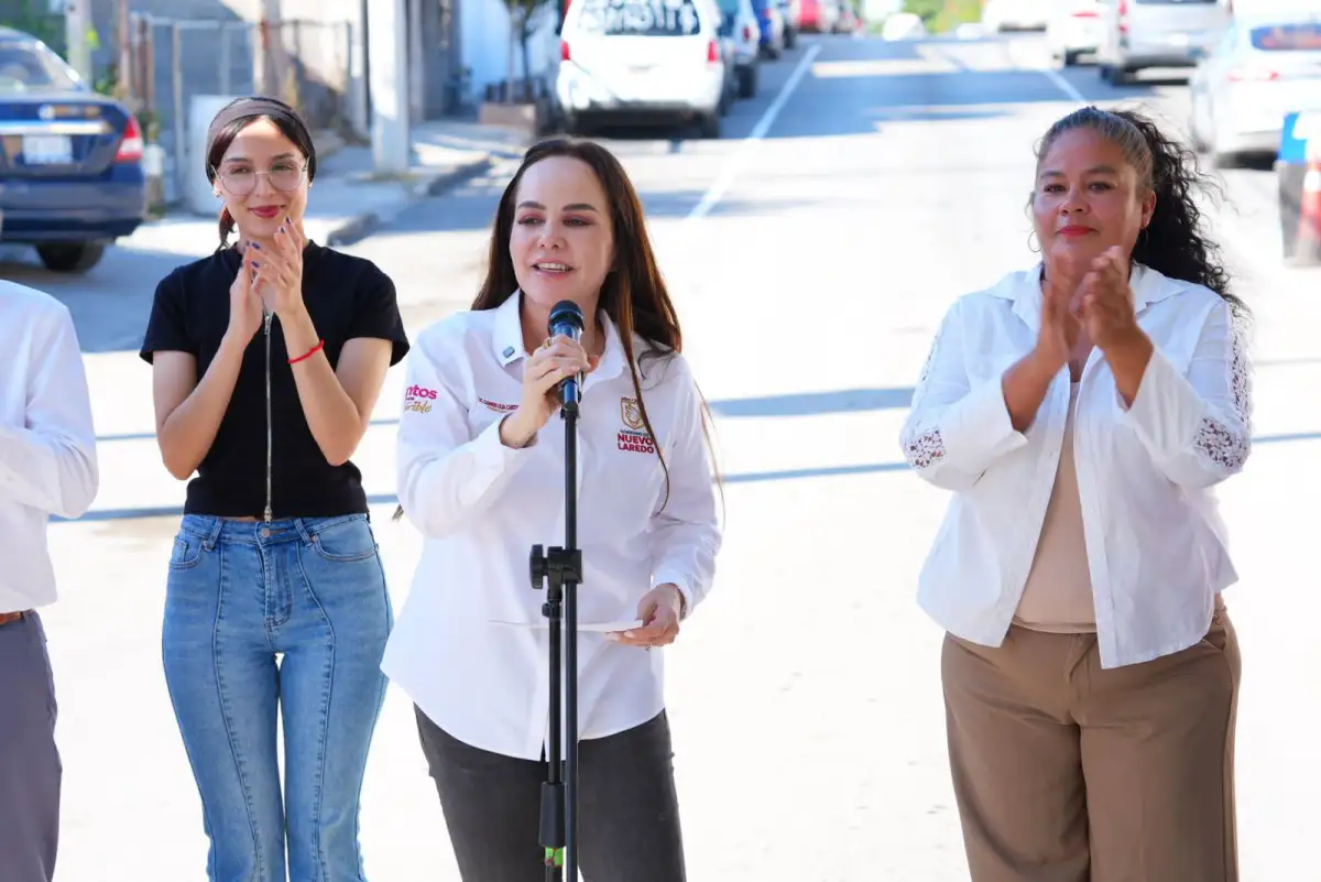 Carmen Lilia Canturosas mejora vialidades clave de Nuevo Laredo