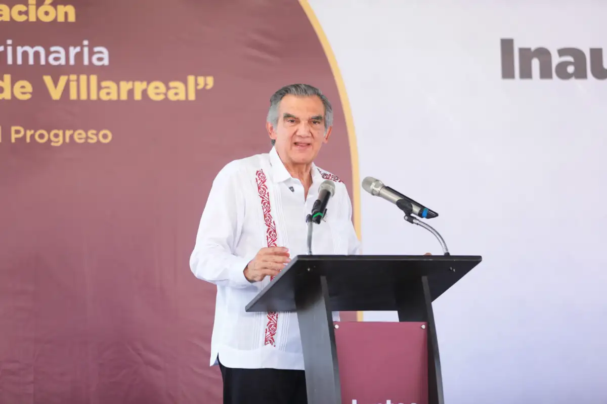 Inauguran gobernador Américo Villarreal y alcaldesa Carmen Lilia Canturosas nueva primaria en El Progreso