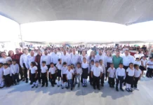 Inauguran gobernador Américo Villarreal y alcaldesa Carmen Lilia Canturosas nueva primaria en El Progreso Inauguran gobernador Américo Villarreal y alcaldesa Carmen Lilia Canturosas nueva primaria en El Progreso