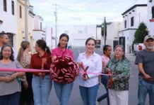 Carmen Lilia mejora vialidades en tres colonias