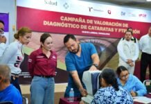 Se une Gobierno de Carmen Lilia Canturosas a campaña de salud visual del Gobierno del Estado en Nuevo Laredo
