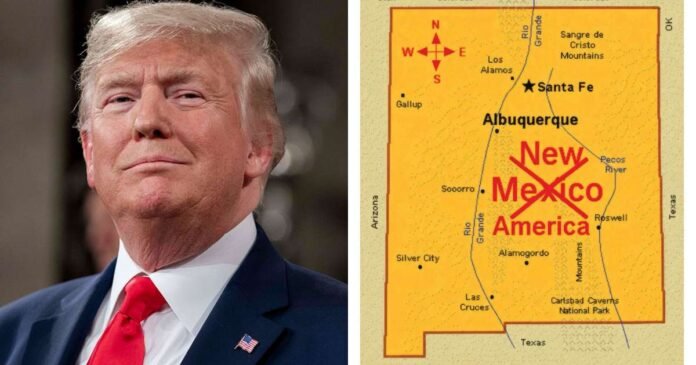 Trump insiste en llamar “Nueva América” a Nuevo México